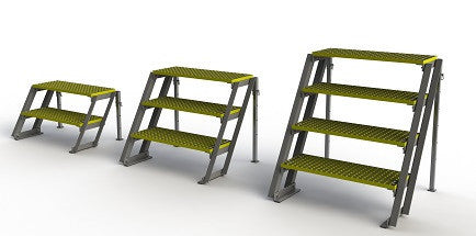 FRP Composite Adjustable Height Stairs