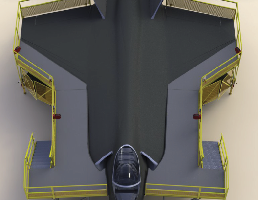 FRP Composite F-35 Wrap Around Maintenance Stand