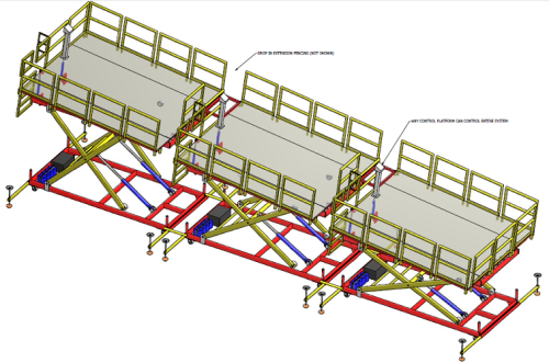 FRP Composite Custom Aircraft Maintenance Stand