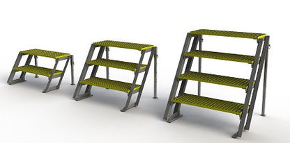 FRP Composite Adjustable Height Stairs