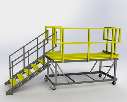 FRP Composite Truck Trailer Work Platform