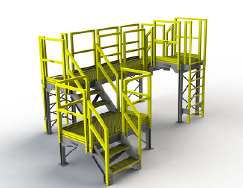 FRP Composite Modular Platform System | Fiber Strong Composites