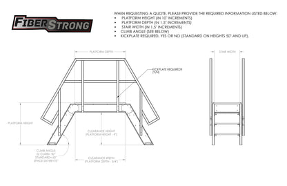 FRP Composite Standard Crossover Ladders